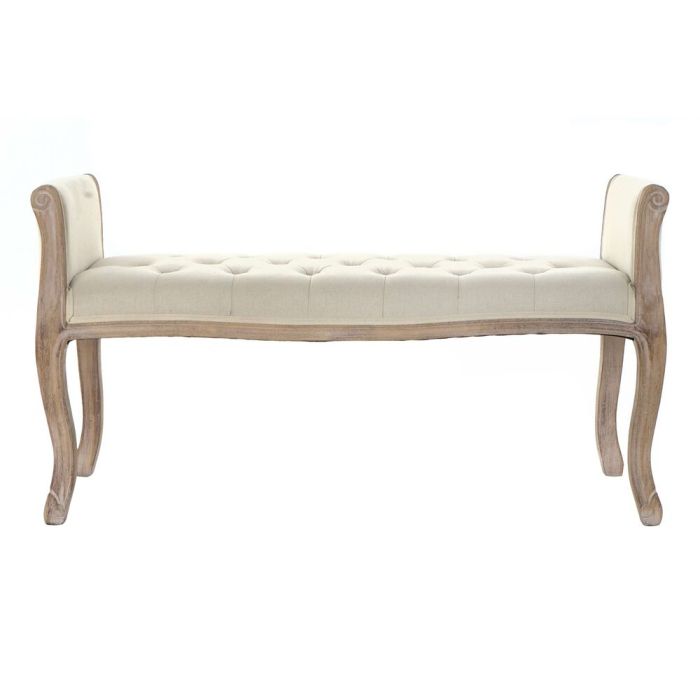 Banqueta DKD Home Decor 109 x 45 x 60 cm Natural Beige Madera de caucho Banqueta DKD Home Decor 109 x 45 x 60 cm Natural Beige Madera de caucho