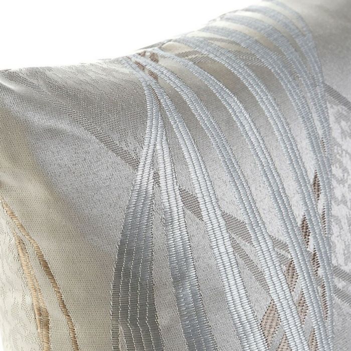 Cojín DKD Home Decor 8424001759385 Gris Poliéster Aluminio Tradicional 2