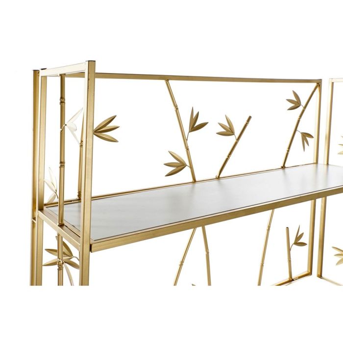 Estantería DKD Home Decor Dorado Metal Blanco Madera MDF (100 x 30.5 x 160 cm) 2 Estantería DKD Home Decor Dorado Metal Blanco Madera MDF (100 x 30.5 x 160 cm) 2