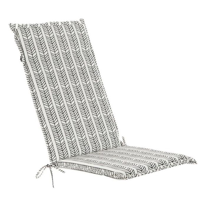 Cojín para sillas DKD Home Decor Blanco Negro Multicolor 50 x 5 x 125 cm