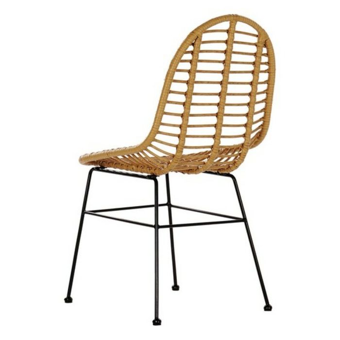 Silla de Jardín DKD Home Decor Metal Ratán (49 x 56 x 91 cm) 1