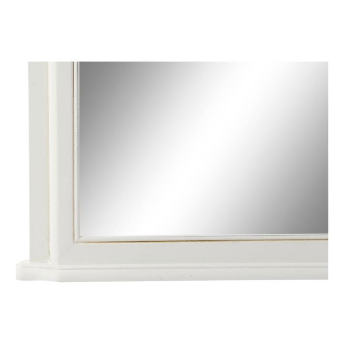 Espejo de pared DKD Home Decor 115 x 6 x 66 cm Cristal Marrón Blanco Romántico 1