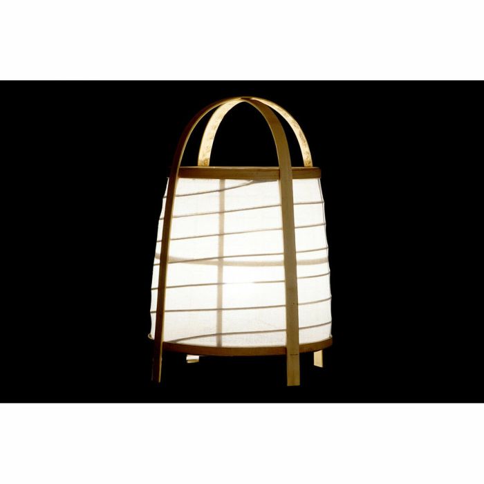 Lámpara de mesa DKD Home Decor Blanco Natural Bambú 40 W 220 V 32 x 32 x 45,5 cm 4