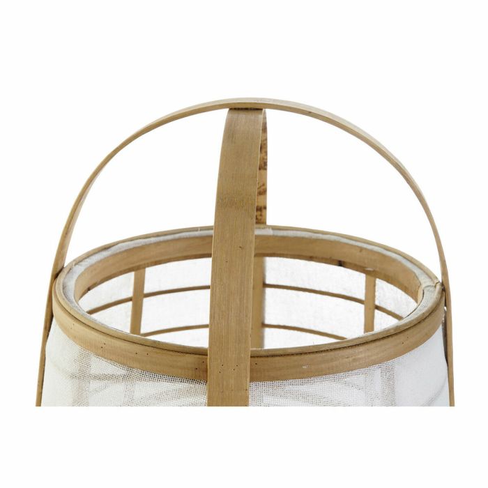 Lámpara de mesa DKD Home Decor Blanco Natural Bambú 40 W 220 V 32 x 32 x 45,5 cm 3