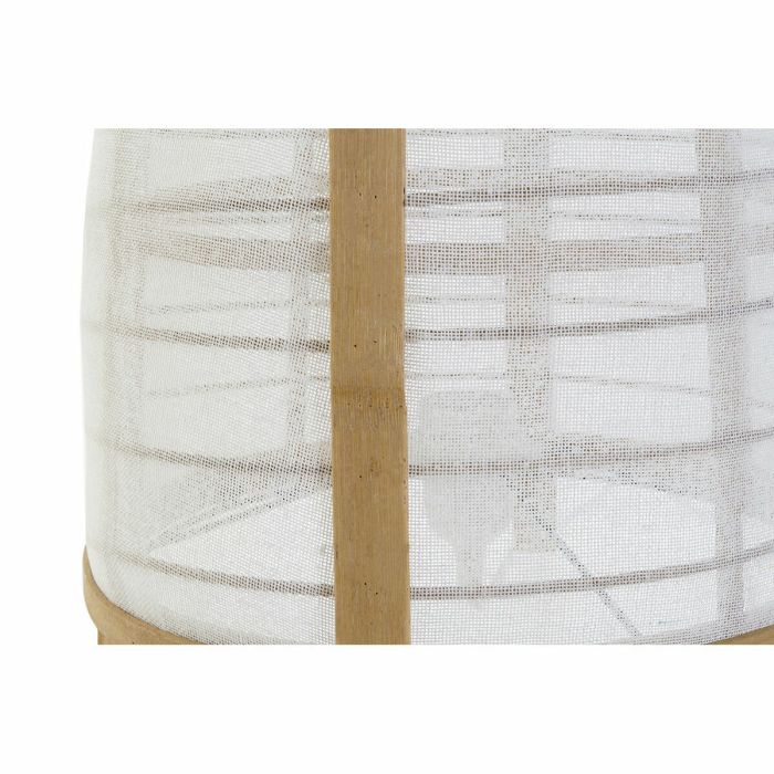 Lámpara de mesa DKD Home Decor Blanco Natural Bambú 40 W 220 V 32 x 32 x 45,5 cm 2