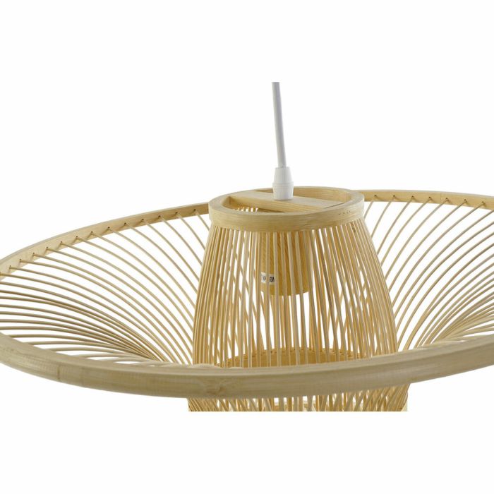 Lámpara de Techo DKD Home Decor Multicolor Dorado Marrón claro Madera Bambú Moderno 46 x 46 x 34 cm 1