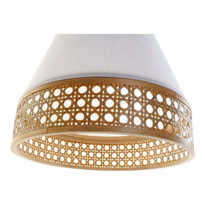 Lámpara de Techo DKD Home Decor Blanco Poliéster Bambú 220 V 50 W Púrpura (46 x 46 x 45 cm) 3