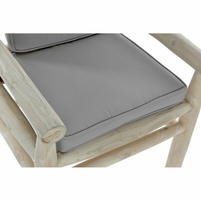 Sillón de jardín DKD Home Decor Natural Gris claro Teca 65 x 80 x 92 cm 6