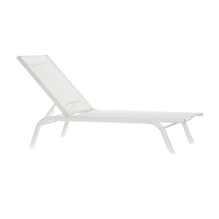 Tumbona Terraza Y Jardin DKD Home Decor Blanco 58 x 98 x 191 cm Tumbona Terraza Y Jardin DKD Home Decor Blanco 58 x 98 x 191 cm