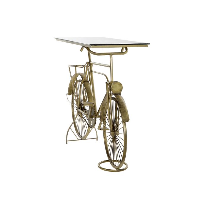 Consola DKD Home Decor Cristal Bicicleta Dorado Metal (114 x 37 x 77 cm) 1 Consola DKD Home Decor Cristal Bicicleta Dorado Metal (114 x 37 x 77 cm) 1
