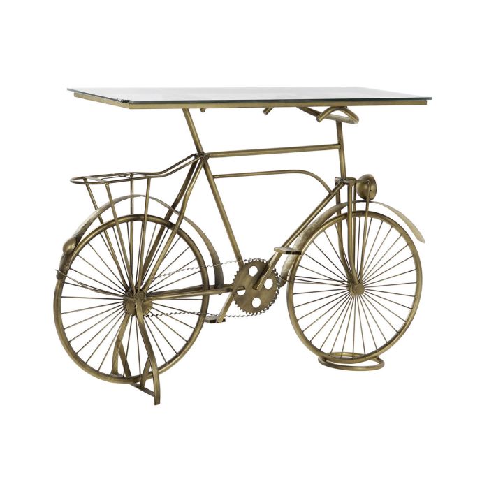 Consola DKD Home Decor Cristal Bicicleta Dorado Metal (114 x 37 x 77 cm) Consola DKD Home Decor Cristal Bicicleta Dorado Metal (114 x 37 x 77 cm)