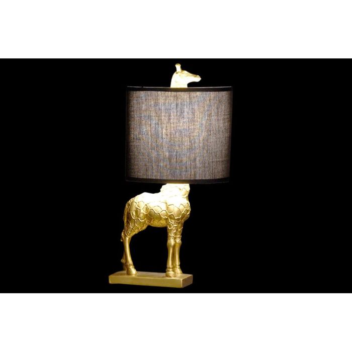 Lámpara de mesa DKD Home Decor Negro Dorado 220 V 40 W Jirafa (23 x 20 x 42 cm) 3