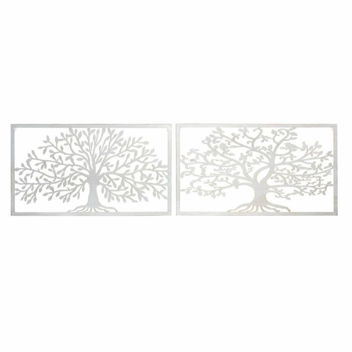 Decoracion Pared Cottage DKD Home Decor Blanco 1 x 49 x 84.5 cm (2 Unidades)