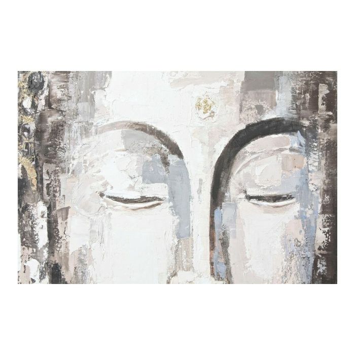 Cuadro DKD Home Decor Buda Buda Oriental (100 x 3,8 x 100 cm) (2 Unidades) 1