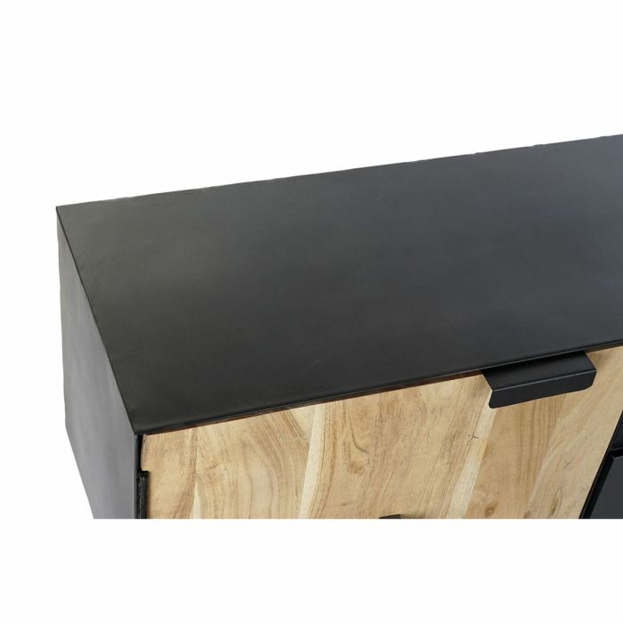 Mueble de TV DKD Home Decor Negro Metal Acacia (165 x 40 x 50 cm) 6