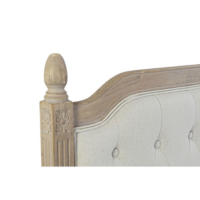 Cabecero de Cama DKD Home Decor 160 x 6 x 120 cm Natural Beige Madera de caucho 1