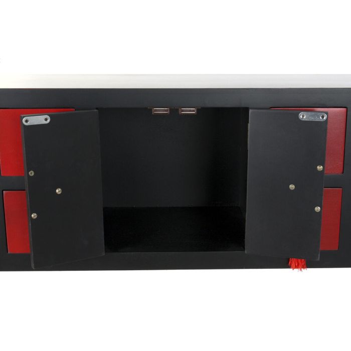 Consola DKD Home Decor 98,5 x 27 x 80 cm Abeto Negro Madera MDF 4