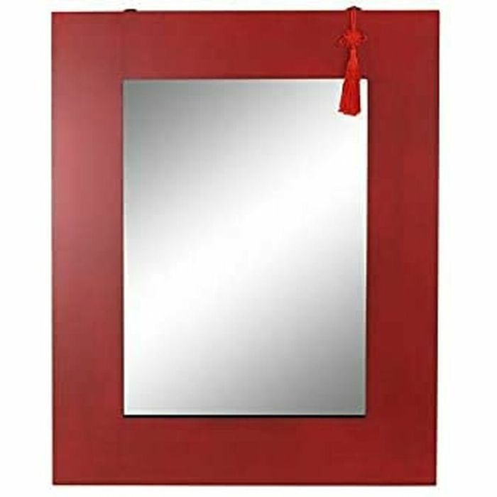 Espejo de pared DKD Home Decor Espejo Abeto Rojo Negro MDF (70 x 2 x 90 cm) 1