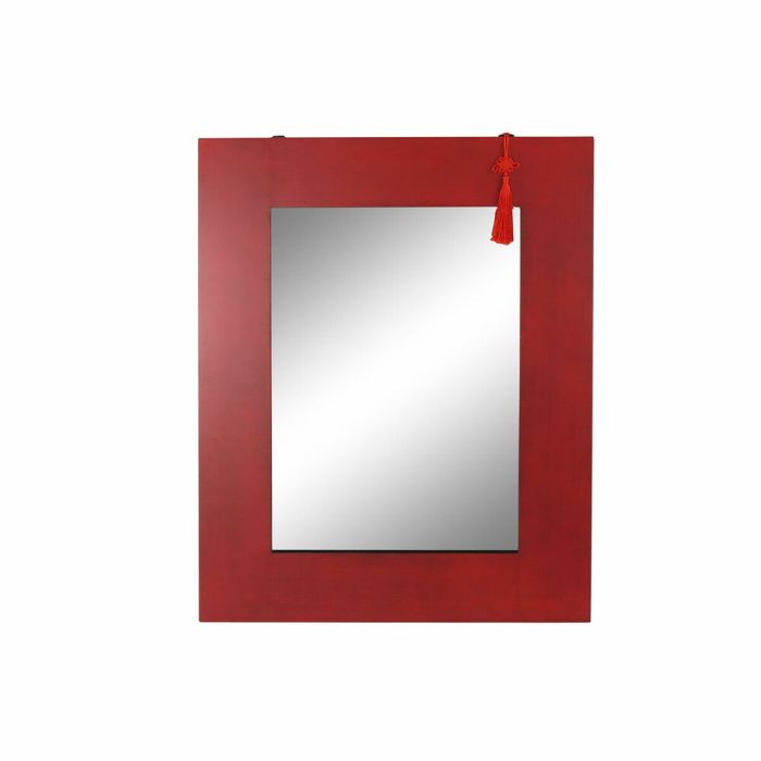 Espejo de pared DKD Home Decor Espejo Abeto Rojo Negro MDF (70 x 2 x 90 cm)