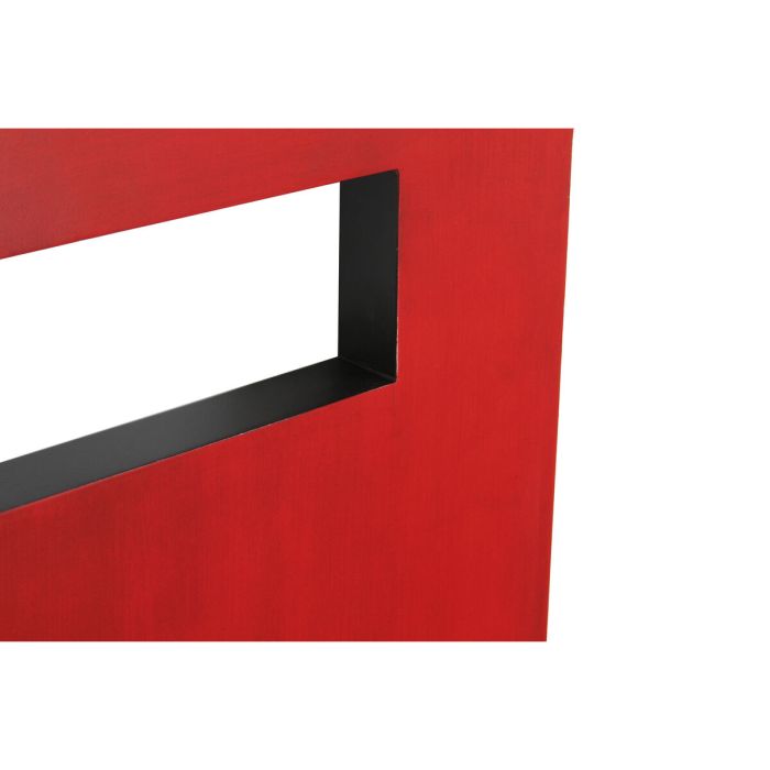 Cabecero de Cama DKD Home Decor Abeto Rojo Negro MDF (160 x 4 x 120 cm) 1