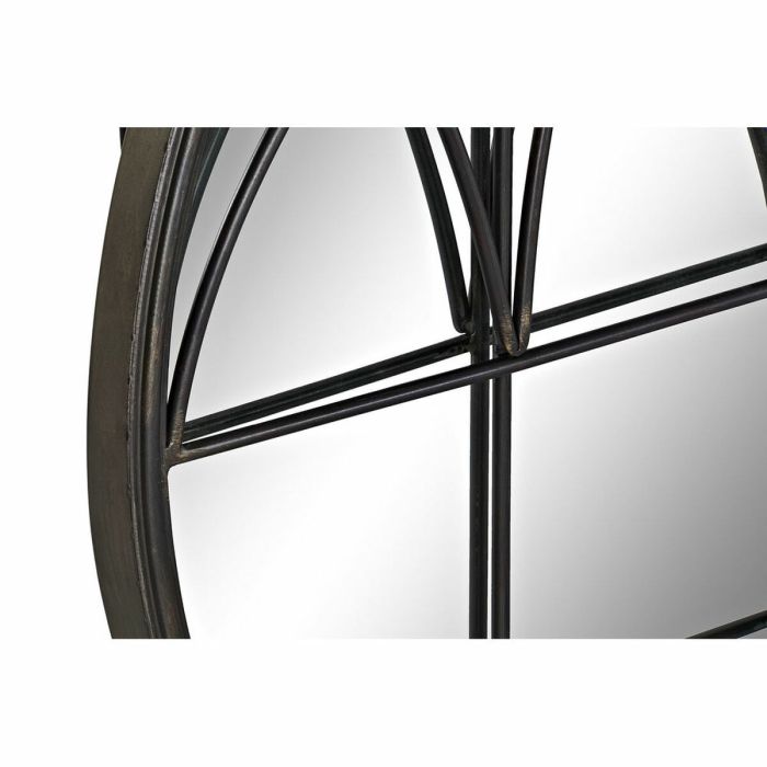 Espejo de pared DKD Home Decor Negro Metal (76 x 4 x 76 cm) 2