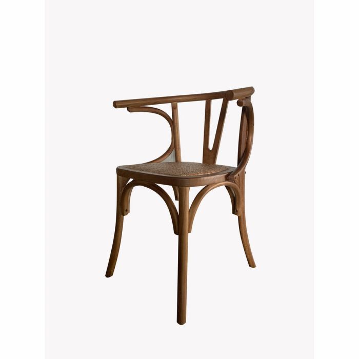 Silla Cottage DKD Home Decor Marron 50 x 76 x 56 cm (2 Unidades)