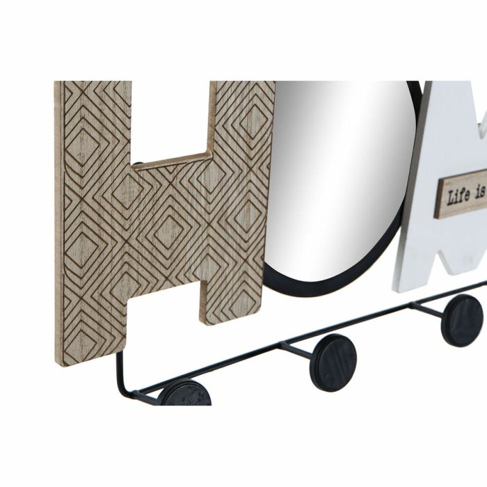 Perchero de Pared DKD Home Decor Espejo MDF (45 x 5 x 21 cm) (2 Unidades) 2 Perchero de Pared DKD Home Decor Espejo MDF (45 x 5 x 21 cm) (2 Unidades) 2