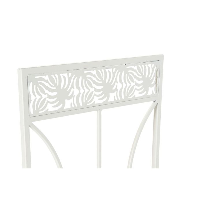Silla de Jardín DKD Home Decor Metal Blanco (40 x 48 x 93 cm) 5