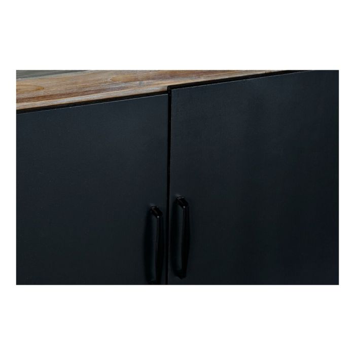 Mueble de TV DKD Home Decor Negro Metal Abeto (145 x 40 x 86 cm) 6