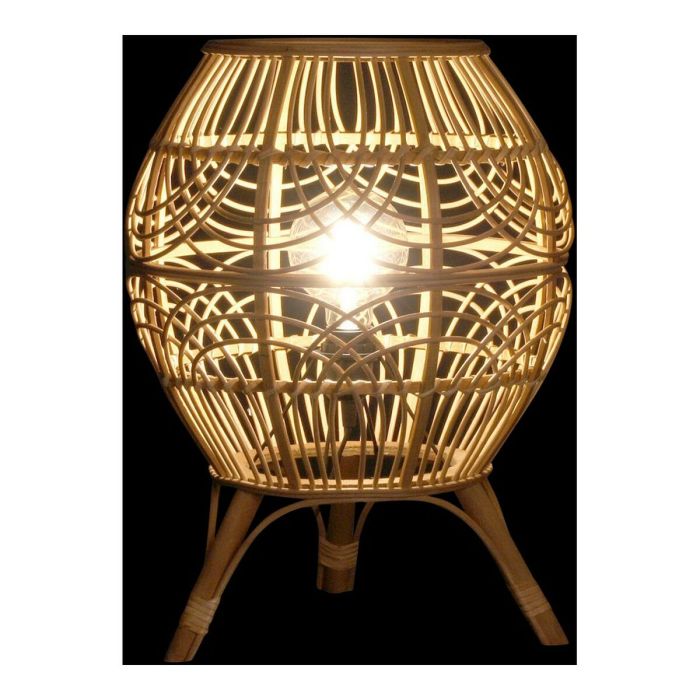 Lámpara de Mesa DKD Home Decor Bambú 220 V 50 W 4