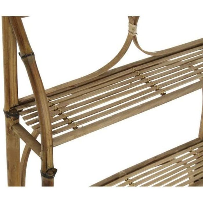 Estantería DKD Home Decor Natural Ratán Bambú 3 Estantes (62 x 15 x 103 cm) 2