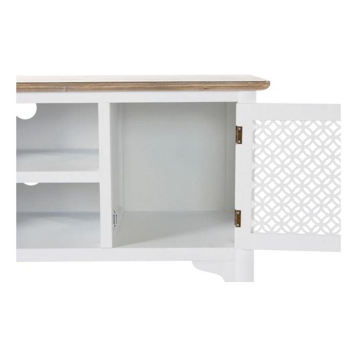 Mueble de TV DKD Home Decor Blanco Abeto Marrón claro (120 x 45 x 57 cm) 3