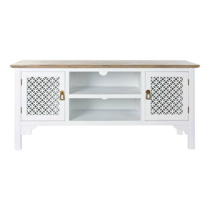 Mueble de TV DKD Home Decor 8424001812066 Blanco Multicolor Marrón claro Abeto 120 x 45 x 58 cm 1