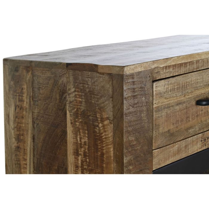 Aparador DKD Home Decor Negro Gris Metal Marrón oscuro Madera de mango (150 x 43 x 90 cm) 7