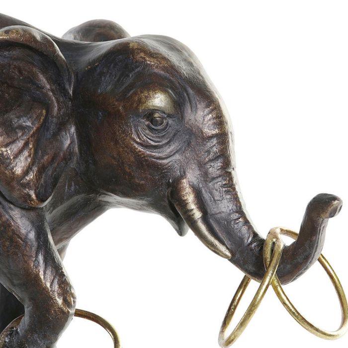 Figura Decorativa DKD Home Decor Metal Resina Elefante (31 x 13 x 41 cm) 2