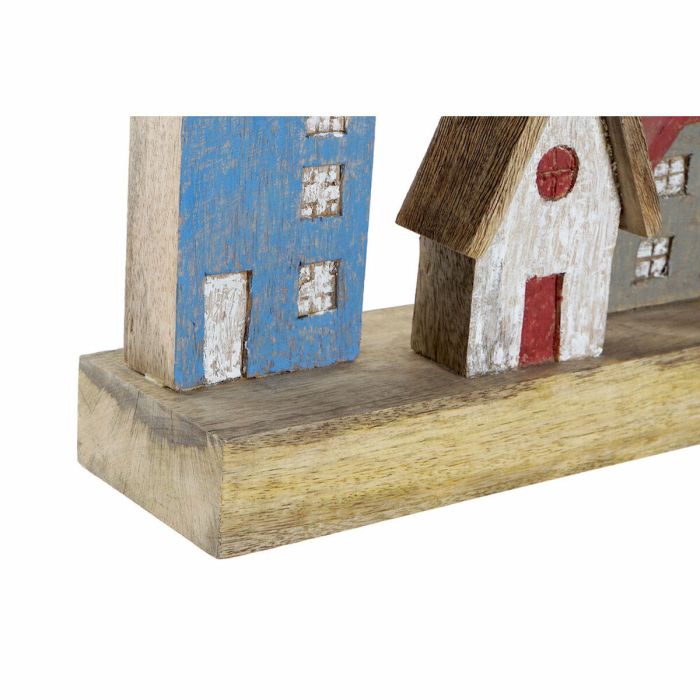 Figura Decorativa DKD Home Decor Multicolor Hierro Casas (60 x 10 x 24 cm) 2