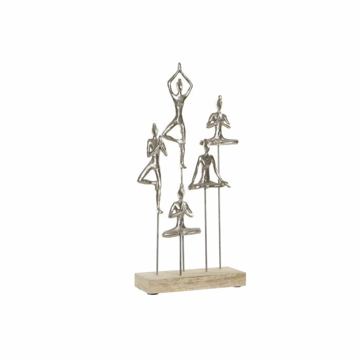 Figura Decorativa DKD Home Decor Plateado Indio 26 x 9 x 51 cm 1