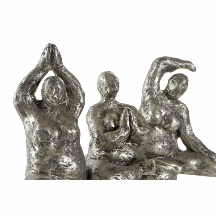 Figura Decorativa DKD Home Decor Dorado Resina Yoga Moderno (11 x 22,5 x 17 cm) (3 Unidades) 2
