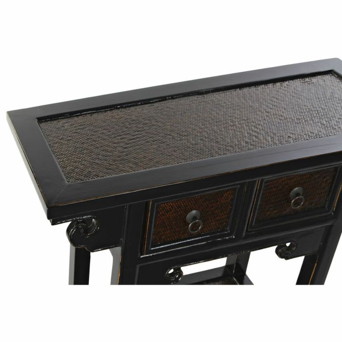 Consola DKD Home Decor Negro Marrón oscuro 85 x 35 x 80 cm 3