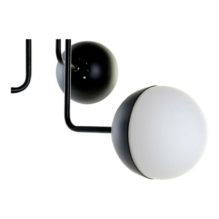 Lámpara de Techo DKD Home Decor Blanco Negro Metal Cristal 220 V 50 W (61 x 58 x 46 cm) 2