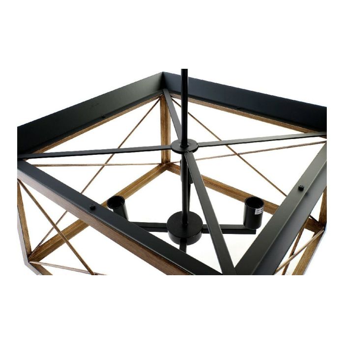 Lámpara de Techo DKD Home Decor Marrón Negro Madera Metal 220 V 50 W (50 x 50 x 130 cm) 3