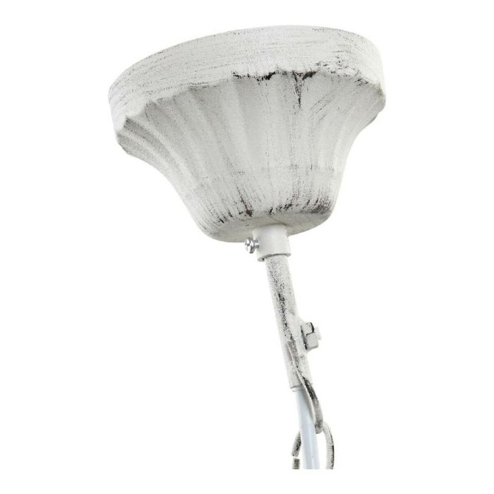 Lámpara de Techo DKD Home Decor Blanco Multicolor Transparente Metal 25 W Shabby Chic 220 V 54 x 54 x 37 cm 1