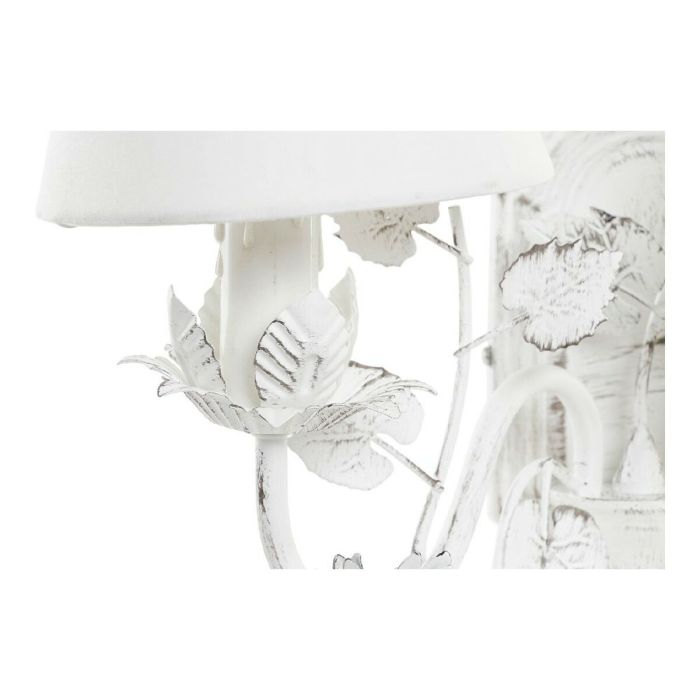 Lámpara de Techo DKD Home Decor Blanco Poliéster Metal 220 V 25W (38 x 22 x 31 cm) 3