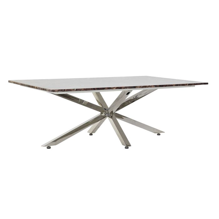 Mesa Centro Moderno DKD Home Decor Plateado 80 x 45 x 130 cm