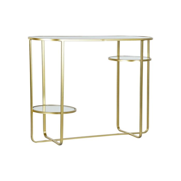 Consola DKD Home Decor Espejo Cristal Dorado Metal Moderno (102 x 36 x 79 cm)