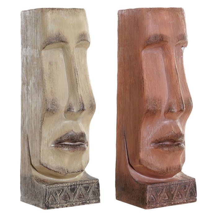 Macetero Moderno DKD Home Decor Terracota Beige 17 x 49 x 16 cm (2 Unidades)