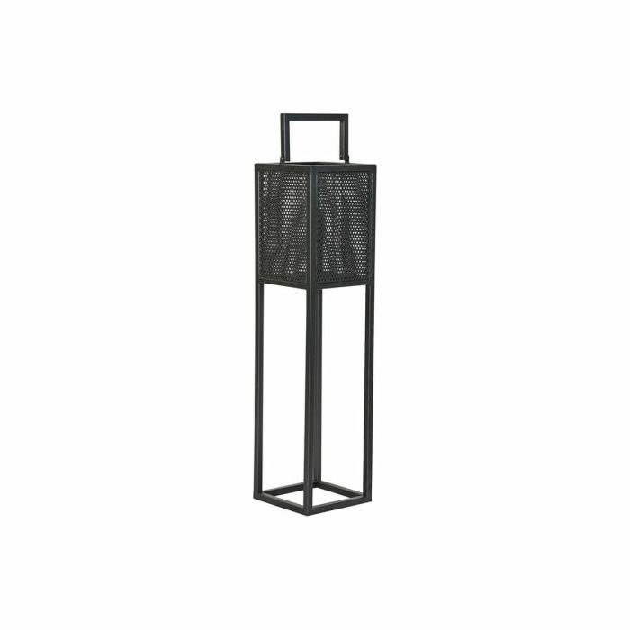 Portavelas DKD Home Decor Negro Metal Cristal (20 x 20 x 82 cm) Portavelas DKD Home Decor Negro Metal Cristal (20 x 20 x 82 cm)