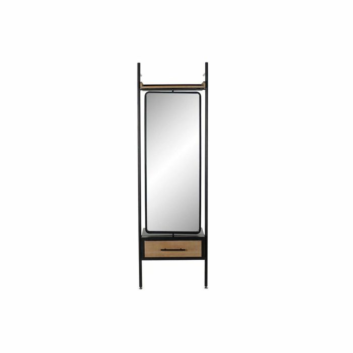 Espejo de pie DKD Home Decor Negro Madera Metal Cristal (58 x 30 x 191 cm)