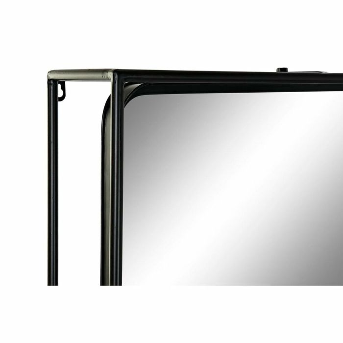 Espejo de pared DKD Home Decor 60 x 17 x 183 cm Cristal Natural Negro Metal Madera 4