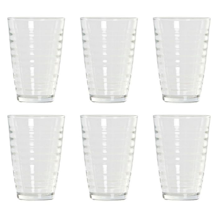 Vaso Basicos DKD Home Decor Transparente 8 x 11.5 x 8 cm Set de 6